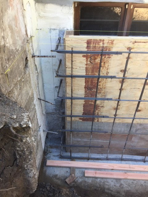 Rebar connections into existing foundation