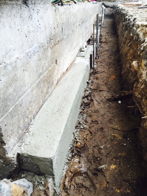 Creating square foundation footing profile