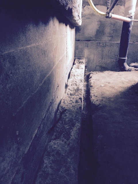 Foundation footing overburden requires removal
