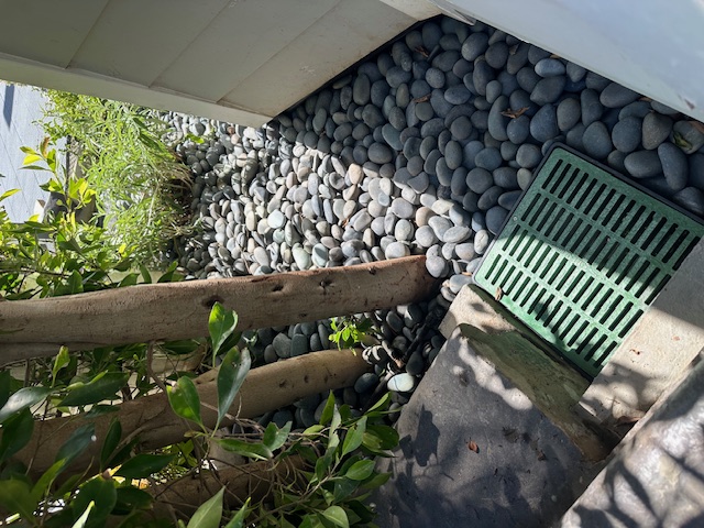 Clapboard installed over waterproofing restoration area