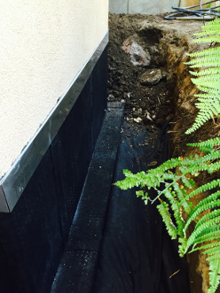 Foundation crawl space waterproofing