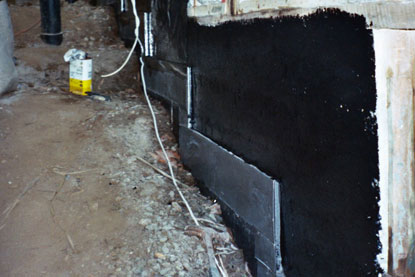 Orange County Foundation Waterproofing -Counter flashings protect above grade section of drainage panels