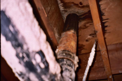 Long term deck drain leaks creating structural wood rot